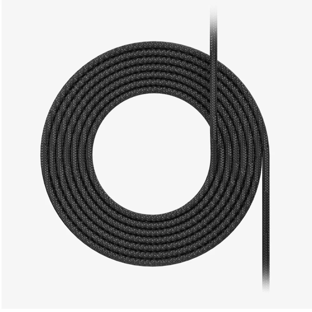 Black Braided USB-A to Lightning Cable